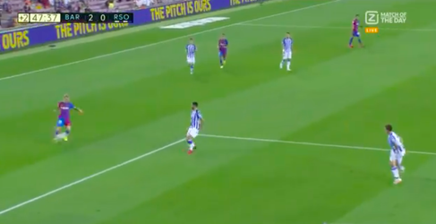 🎥 | Barça leidt tegen Sociedad: Frenkie de Jong assisteert Martin Braithwaite voor 2-0