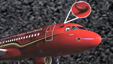 'Duivels' vliegtuig brengt Belgen naar EK