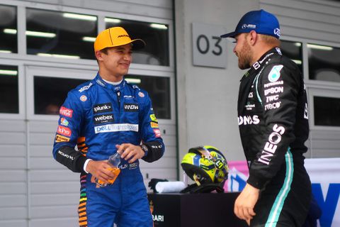 Lando Norris had er zin in: 'We kunnen het Mercedes en Red Bull moeilijk maken'