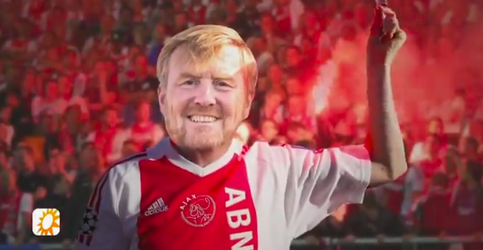 🎥 | Koning Willem-Alexander geeft indirect toe Ajacied te zijn: 'Was een mooi weekend'