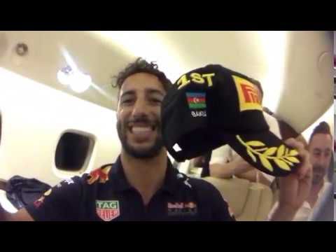 Ricciardo vlogt erop los na overwinning in Bakoe (video)