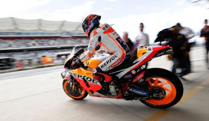 MotoGP: Márquez pakt pole na noodweer in Austin