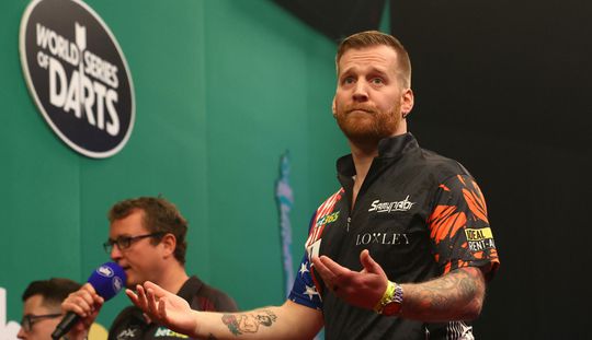 Jules van Dongen na spannende pot uitgeschakeld op het German Darts Championship