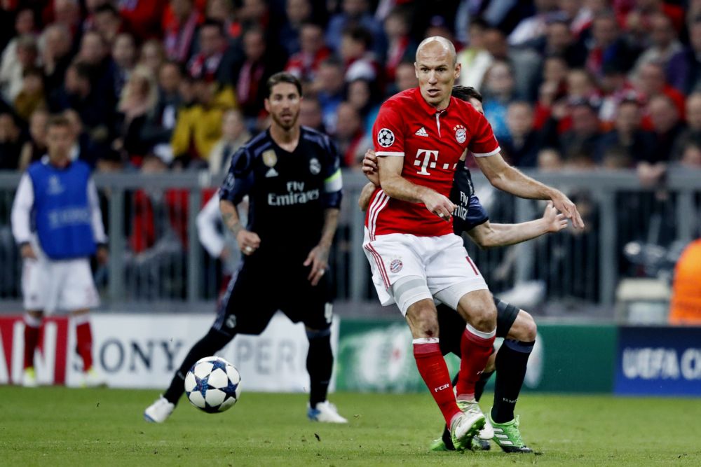 Opstellingen Real Madrid en Bayern: basisplaats voor Robben en Isco