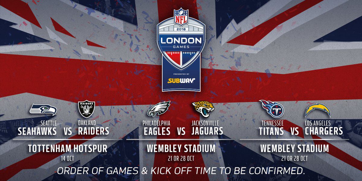 NFL maakt schema voor overzeese potjes in Londen bekend