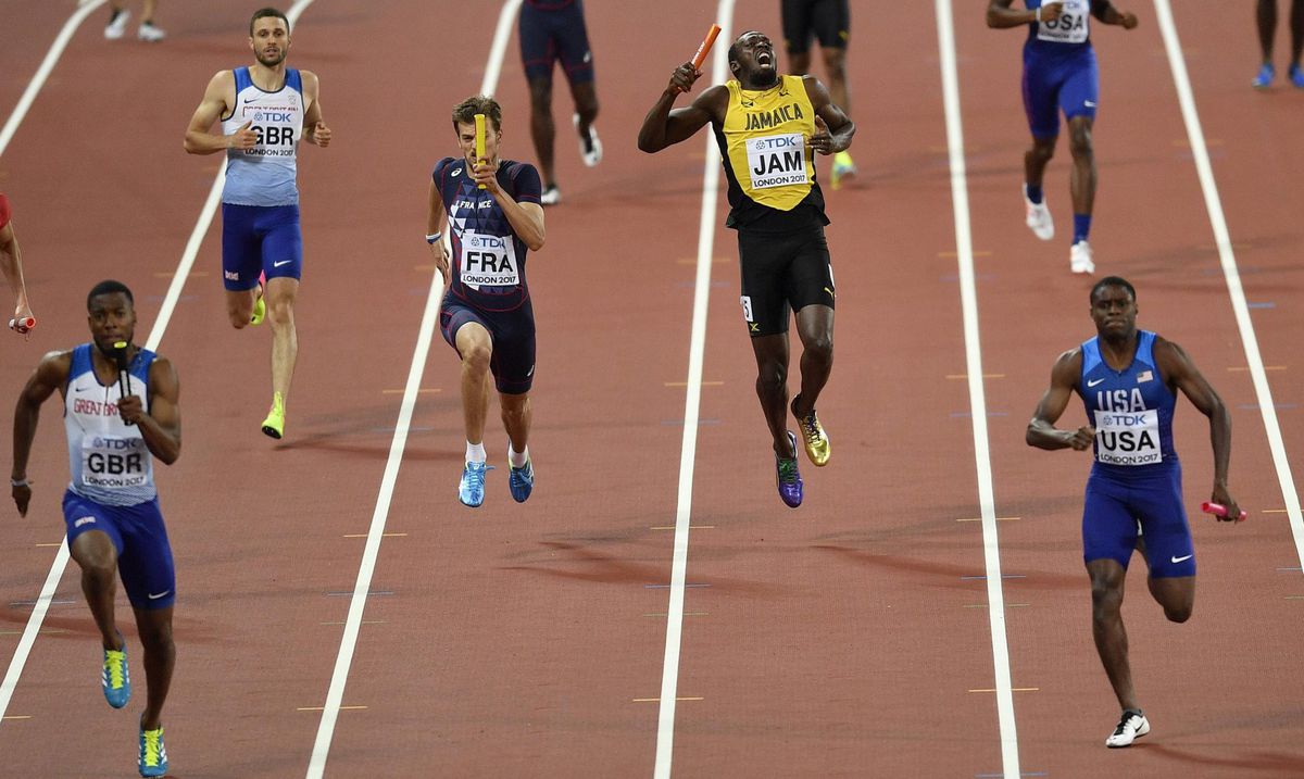 Bolt houdt spierscheuring over aan laatste optreden als atleet