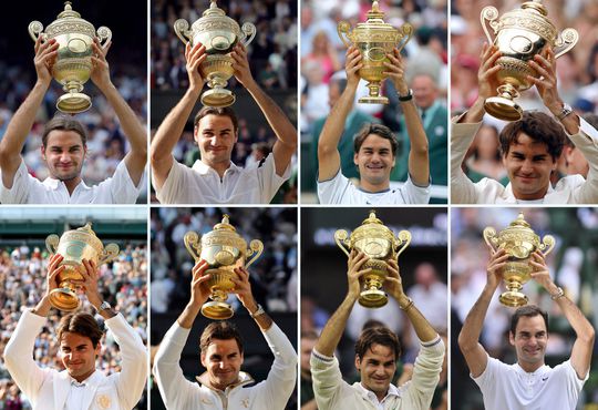 Dit zijn de 8 Championship points van Roger Federer op Wimbledon (video)