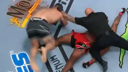 🎥 | Deze bekende UFC-scheids laat vechter vliegen na KO