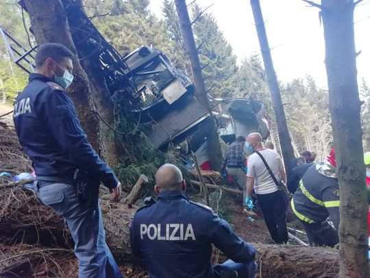 Beklimming in Giro geschrapt vanwege kabelbaan-drama