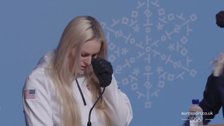 Vonn wil goud winnen voor overleden opa en kan tranen in persco niet bedwingen (video)