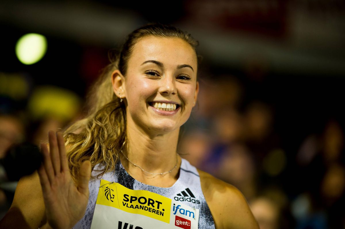 Atlete Nadine Visser valt nét buiten de prijzen bij 60 meter horden in Liévin