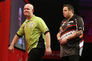 Lewis maakt einde aan reeks van 27 gewonnen duels Van Gerwen