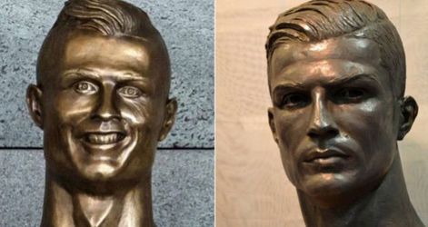 Ronaldo heeft eindelijk een nieuw standbeeld in Madeira dat iets meer lijkt