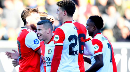 Wederom veel goals bij een wedstrijd van Feyenoord, dat moeizaam wint