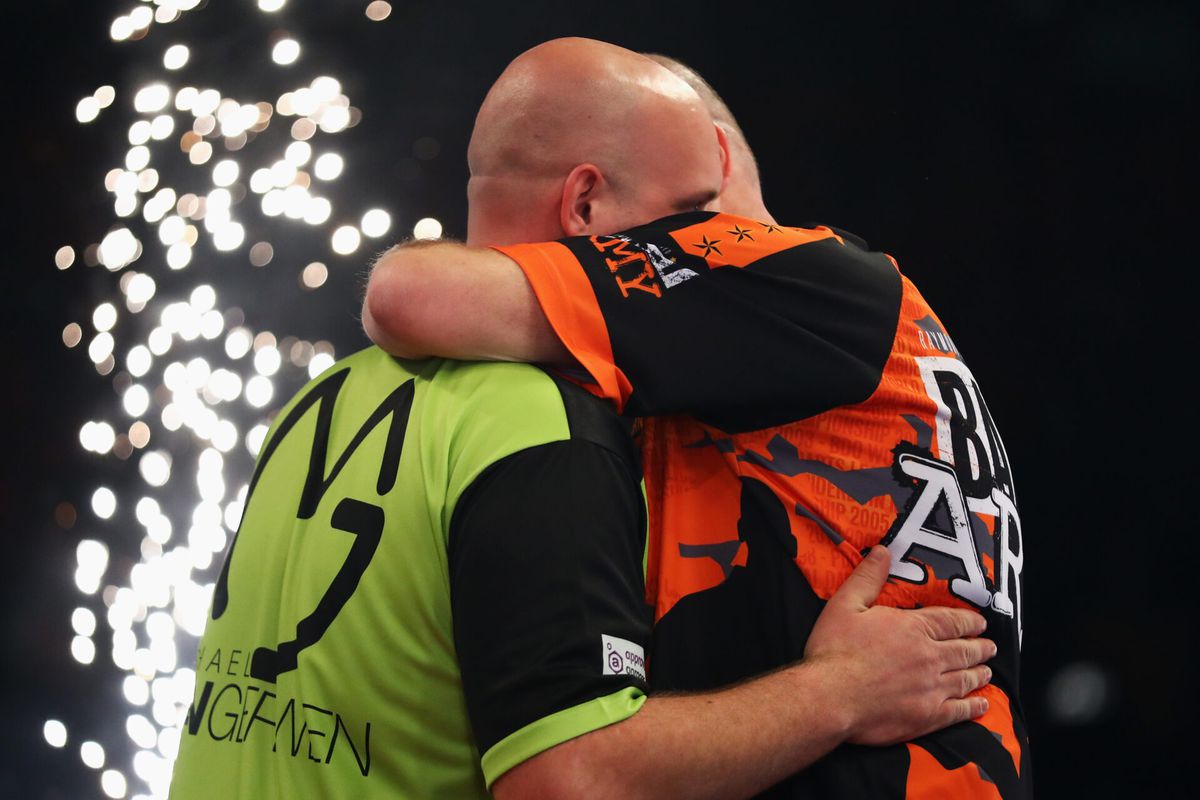 Michael van Gerwens Premier League Darts-toernooigemiddelde is laagste van zijn 6 zeges