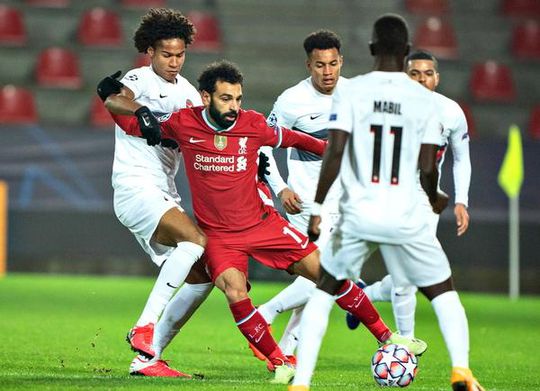 Liverpool ondanks razendsnelle goal Salah niet langs Midtjylland