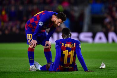 Dembélé wéér geblesseerd: spierblessure houdt Barça-speler aan de kant