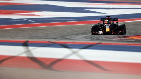 Max Verstappen op P3 bij VT3 voor Grand Prix van Verenigde Staten