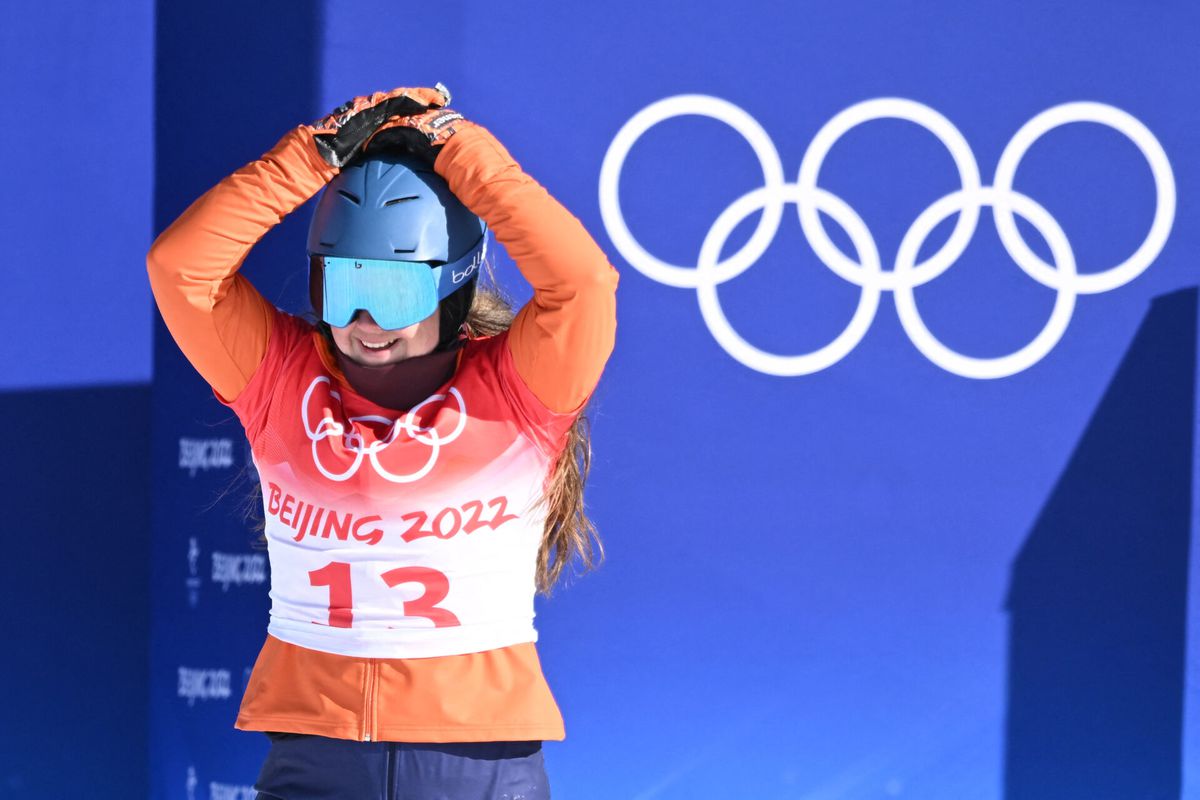 Wat is dít jammer: Michelle Dekker verliest kleine finale op parallel reuzenslalom