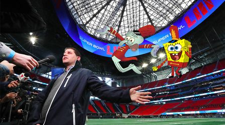 'Er bestaat een kans dat SpongeBob optreedt bij de Halftime Show van de Super Bowl'