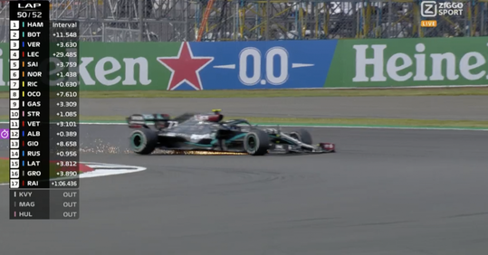 🎥 | Vlak voor het einde: Bottas, Hamilton én Sainz lek 😱