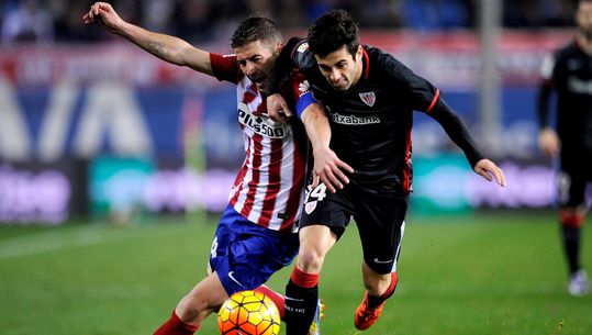 Atlético moeizaam langs Athletic Bilbao