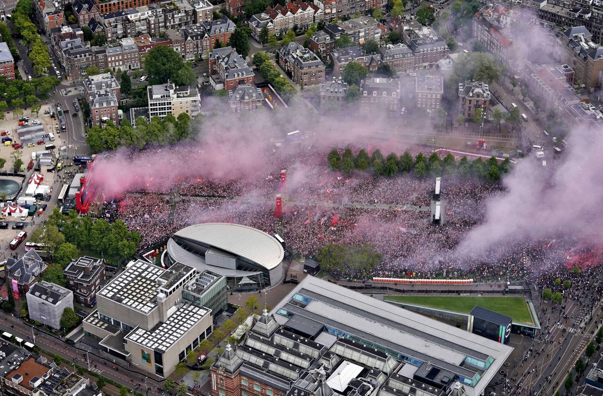 Nagenieten: de mooiste foto's van de huldiging van Ajax op het Museumplein