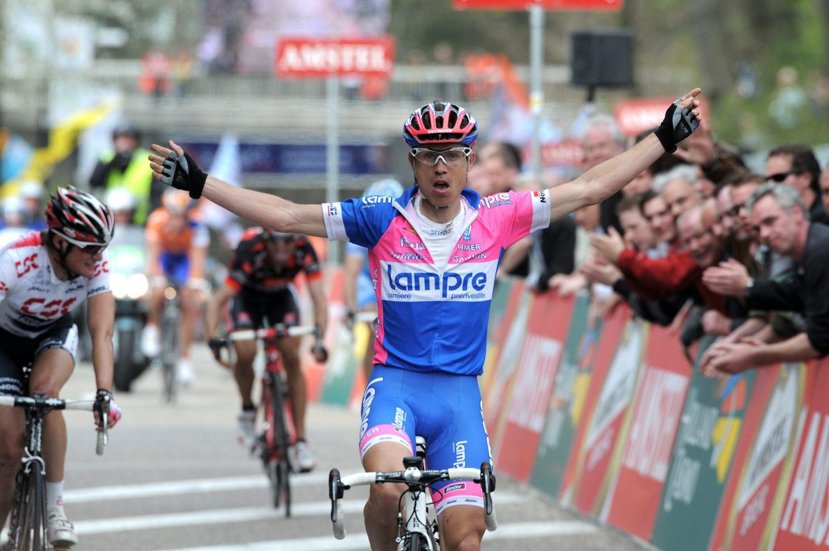 Italiaanse wielerheld Cunego neemt op Amstel Gold Race afscheid van de klassiekers