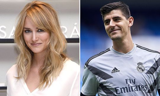 'Courtois slaat Spaanse presentatrice aan de haak' (foto's)