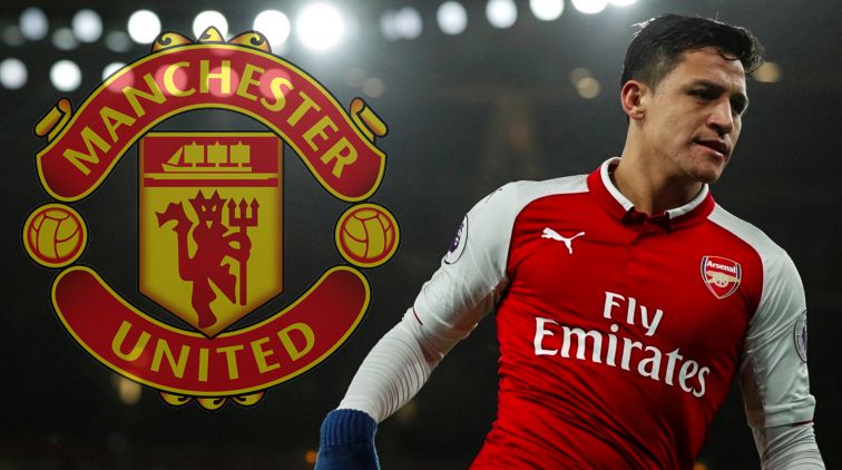 'Alexis Sánchez gespot in Manchester United-shirt' (foto)