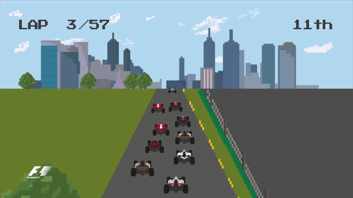 Vette beelden! Het Formule 1-seizoen als videospel uit de jaren '90 (video)