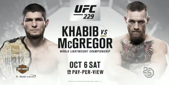 OFFICIEEL: Khabib Nurmagomedov en Conor McGregor vechten in oktober tegen elkaar