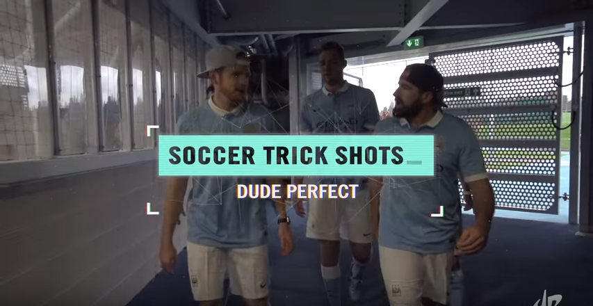 Premier Leaguespelers spelen 'warming-up oefening' FIFA in real life (video)