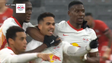 🎥 | Justin Kluivert scoort uit bij Bayern München zijn 1e goal voor RB Leipzig