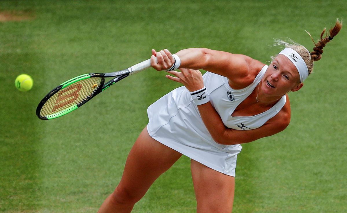 Kiki Bertens dankzij kwartfinale op Wimbledon de nieuwe nummer 17 van de wereld