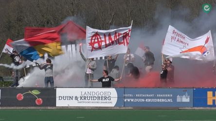 'Hockeyhooligans' steunen heren van Almere op heerlijke wijze (video)