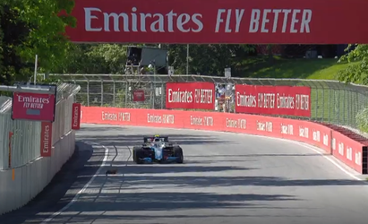 Williams-coureur Latifi kan beest tijdens VT1 in Canada maar nét ontwijken (video)