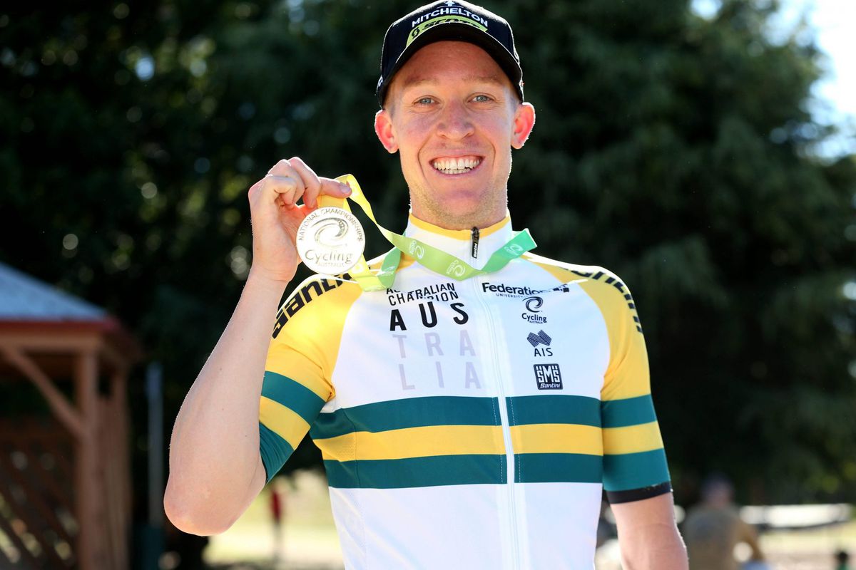 Cameron Meyer na 12 jaar eindelijk Australisch kampioen op de weg