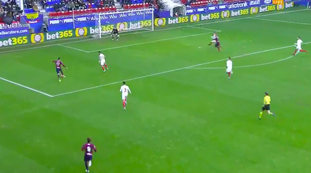 Wervelend Eibar zet slapend Sevilla binnen de minuut op achterstand (video)