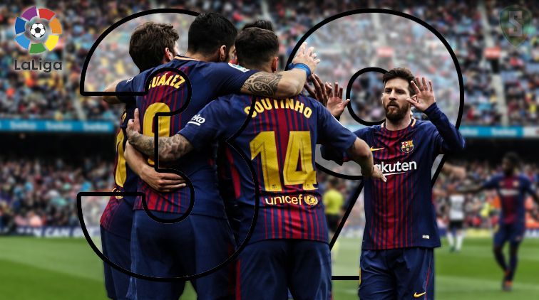 Recordreeks Barça definitief na benauwde zege op Valencia (video)
