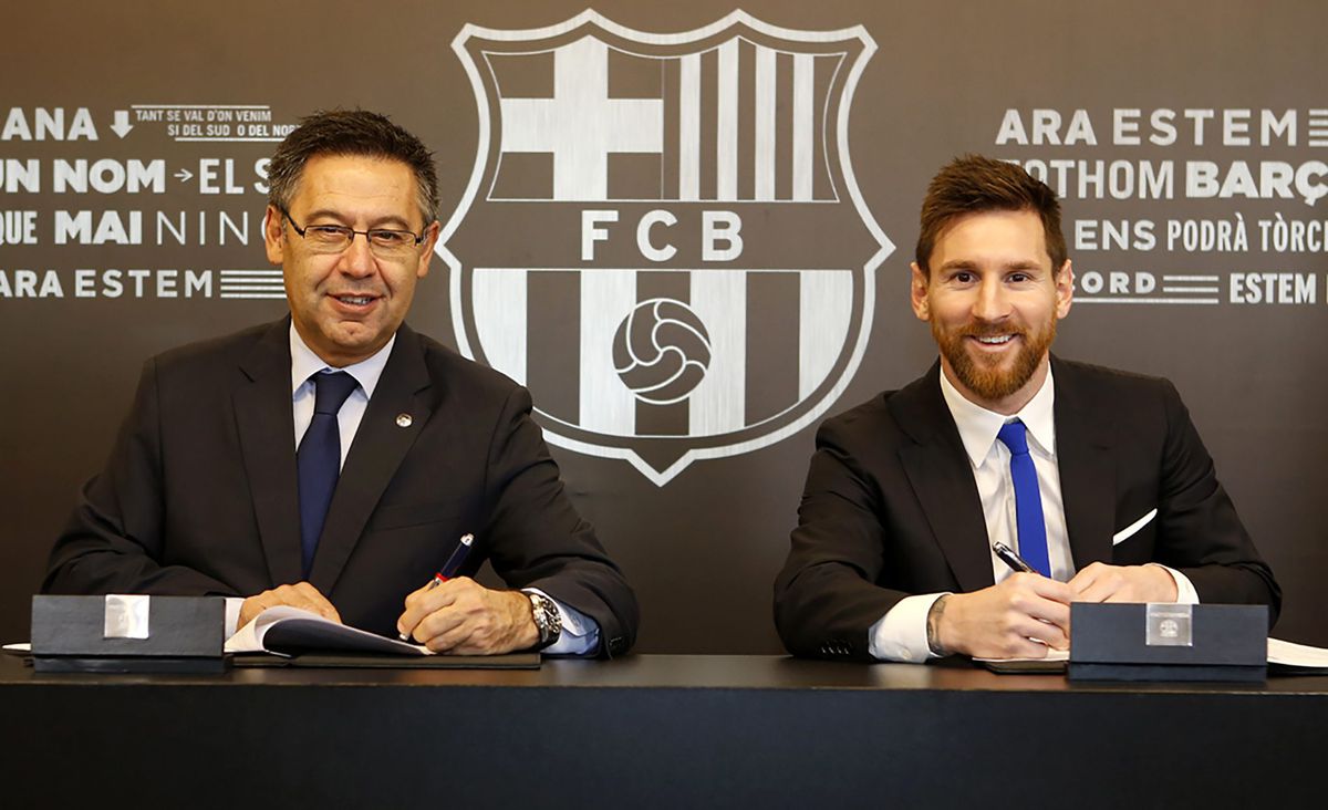 Nepaccounts bij Barça door de voorzitter richting spelers?