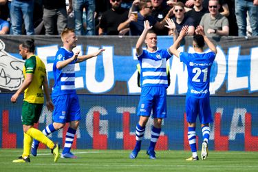 PEC Zwolle maakt na rust gehakt van tiental Fortuna Sittard