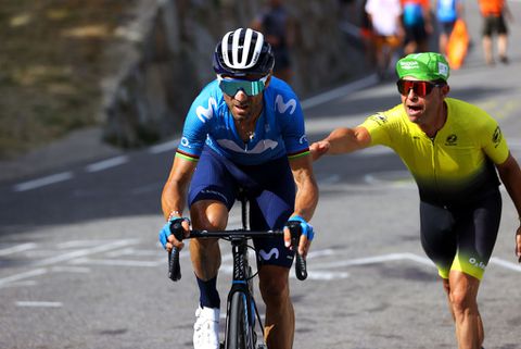 41-jarige Alejandro Valverde kopman van Spaanse ploeg bij wegrace op Olympische Spelen