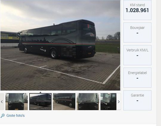 Dit keer geen grapje: bus van NEC staat écht te koop
