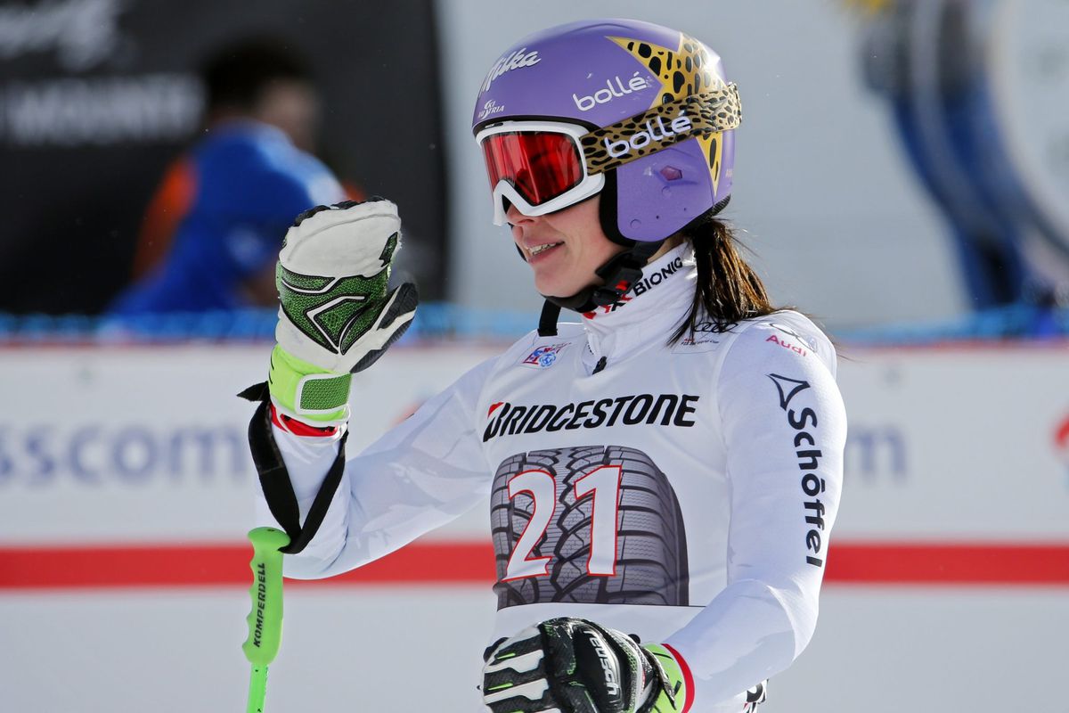 Anna Veith de snelste in Val d'Isère en lijkt klaar voor de Spelen