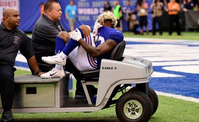 Meer problemen voor NY Giants na enkelbreuk Odell Beckham jr. (video)