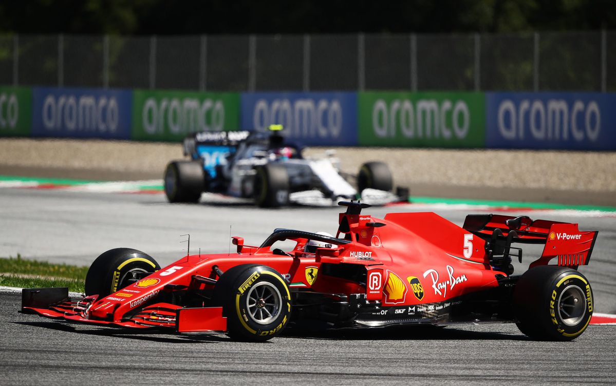 🎥 | Een Ferrari is rood en Vettel spint, ook in Oostenrijk