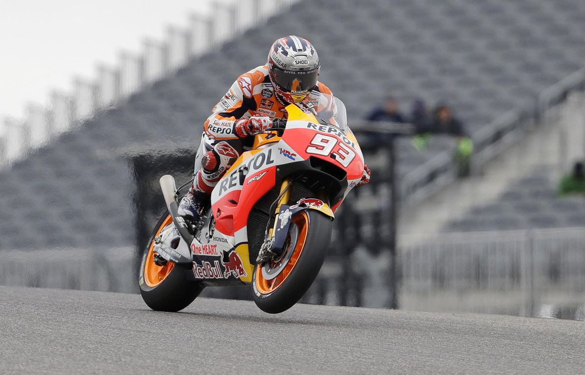 Márquez start voor de 5e keer op rij vanaf pole in Austin