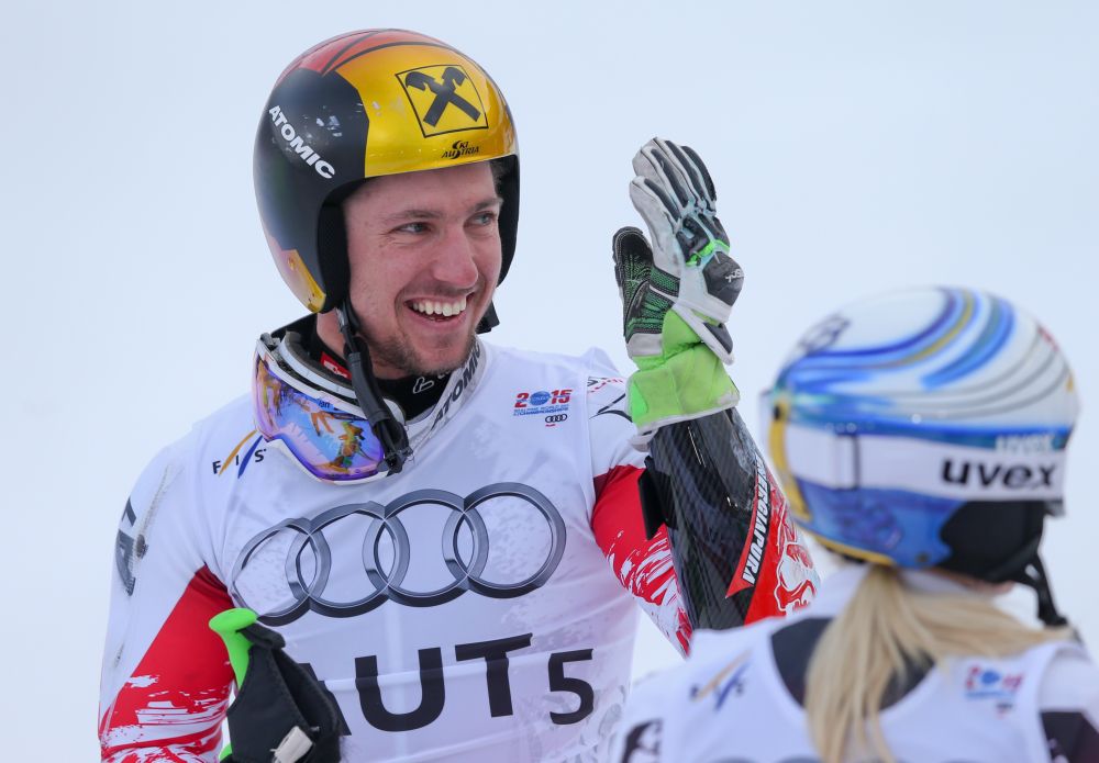 Hirscher pakt wereldbeker slalom, dagzege Matt