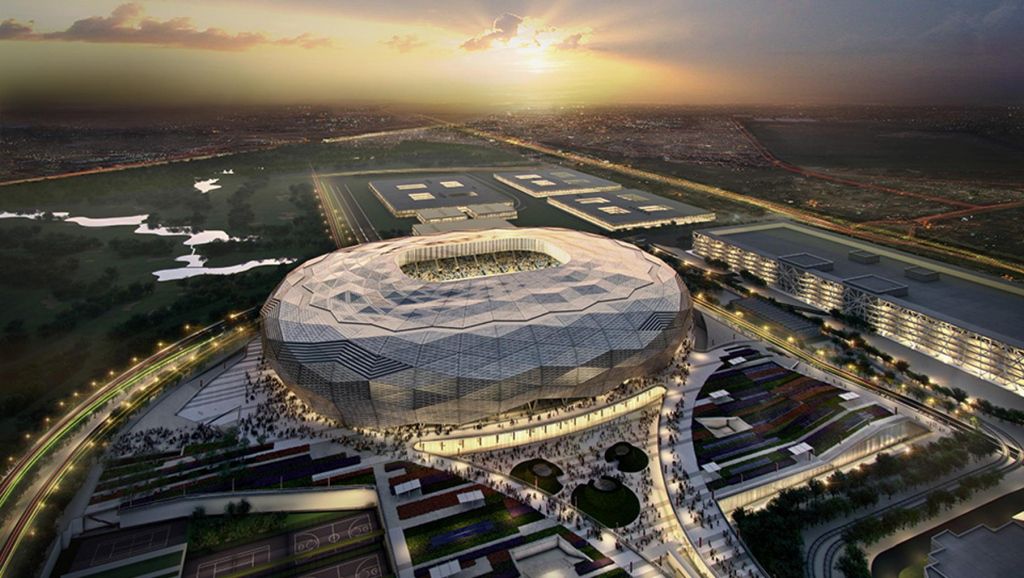 Speciale ventilatiehelm voor stadionbouwers Qatar